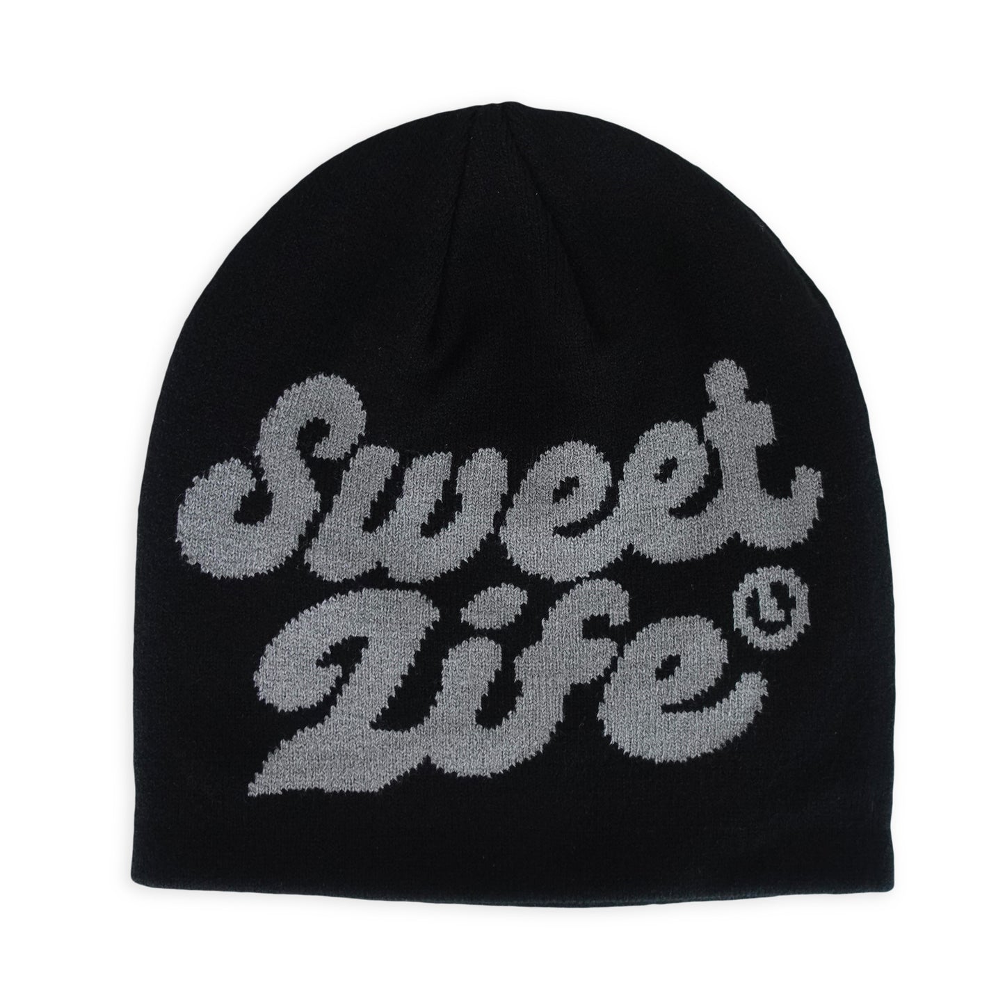 Black Jacquard Beanie