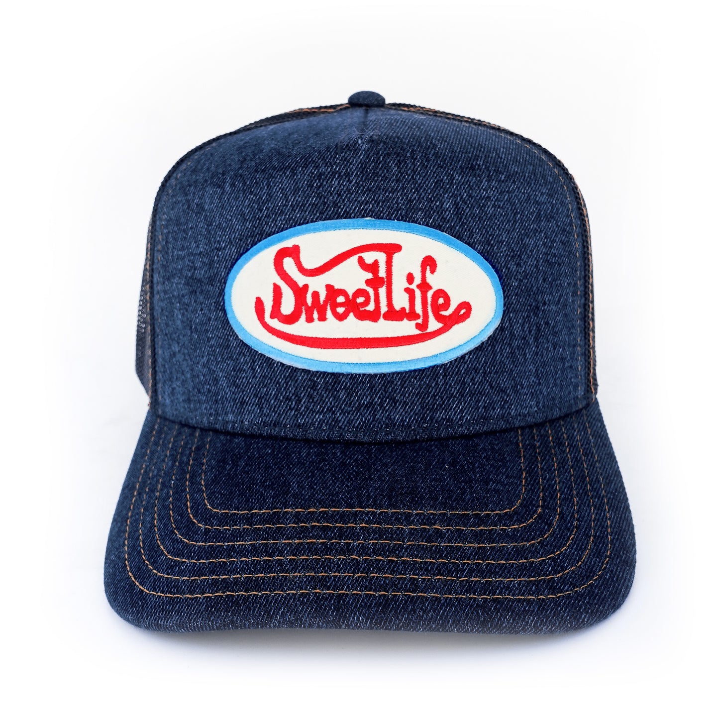 NoStressed Denim Trucker Hat