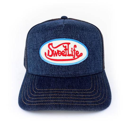 NoStressed Denim Trucker Hat
